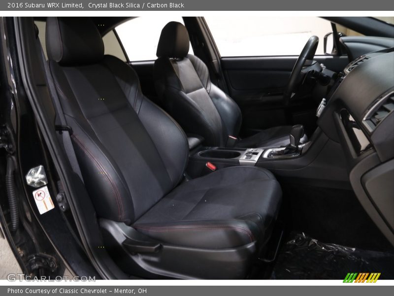 Front Seat of 2016 WRX Limited
