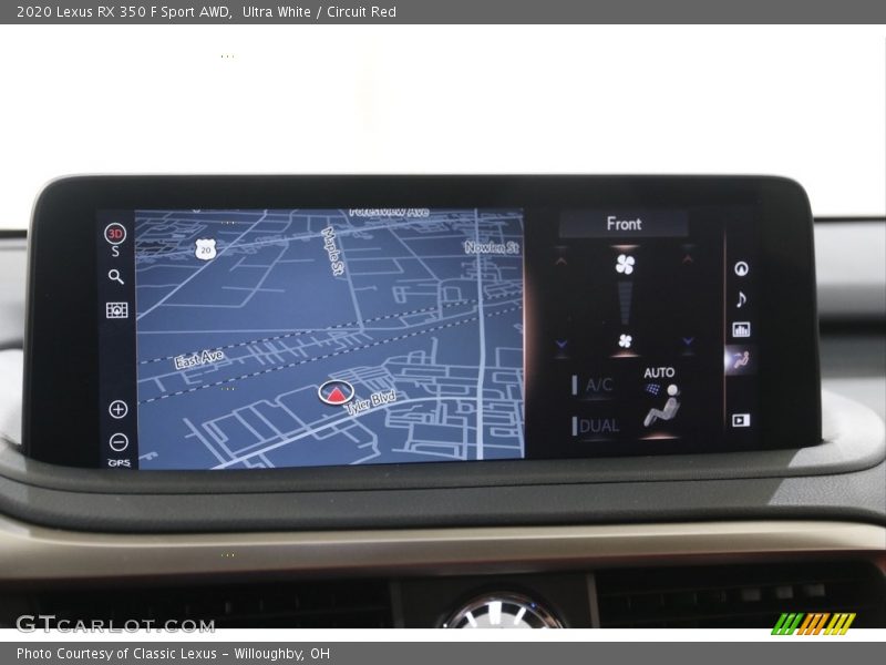 Navigation of 2020 RX 350 F Sport AWD