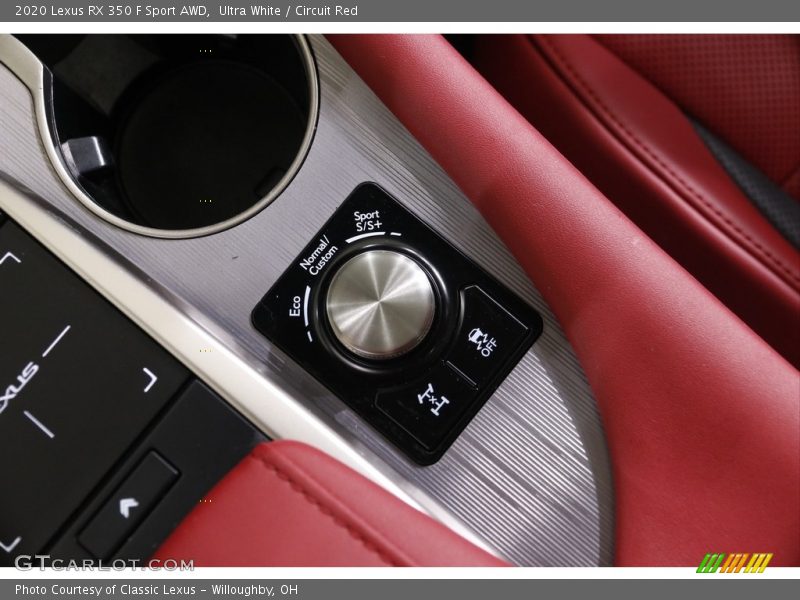 Controls of 2020 RX 350 F Sport AWD