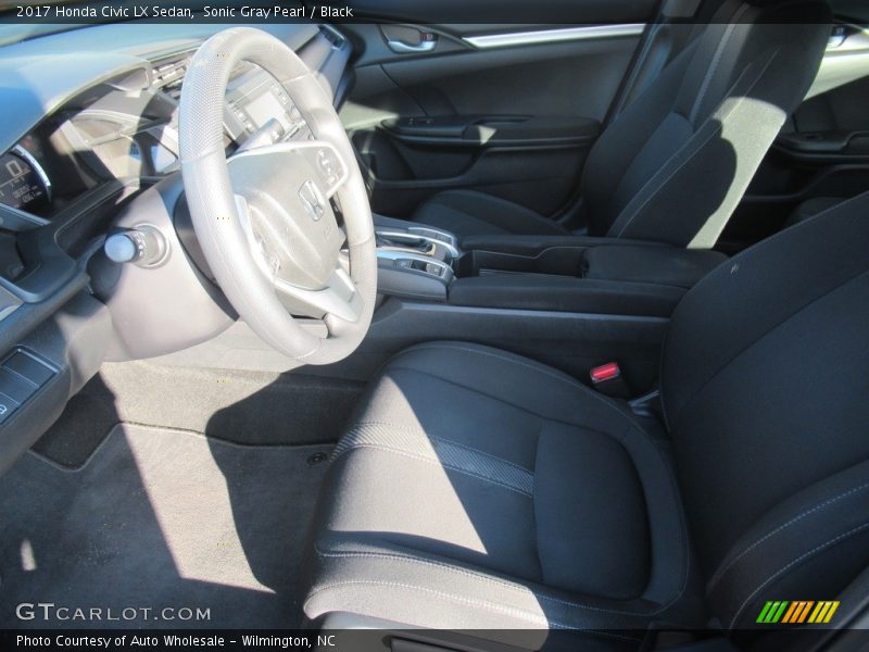 Sonic Gray Pearl / Black 2017 Honda Civic LX Sedan