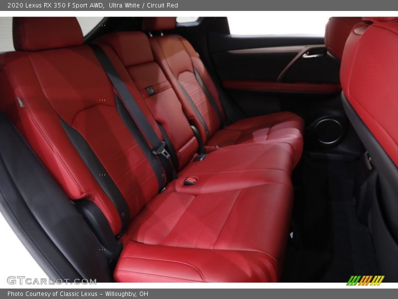 Rear Seat of 2020 RX 350 F Sport AWD