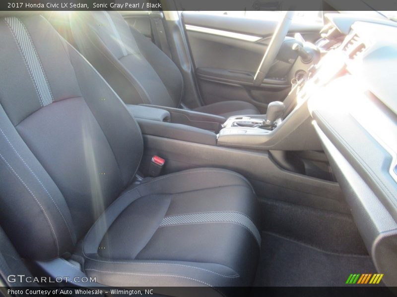 Sonic Gray Pearl / Black 2017 Honda Civic LX Sedan