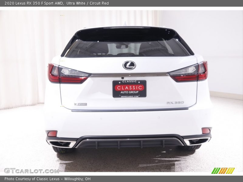 Ultra White / Circuit Red 2020 Lexus RX 350 F Sport AWD
