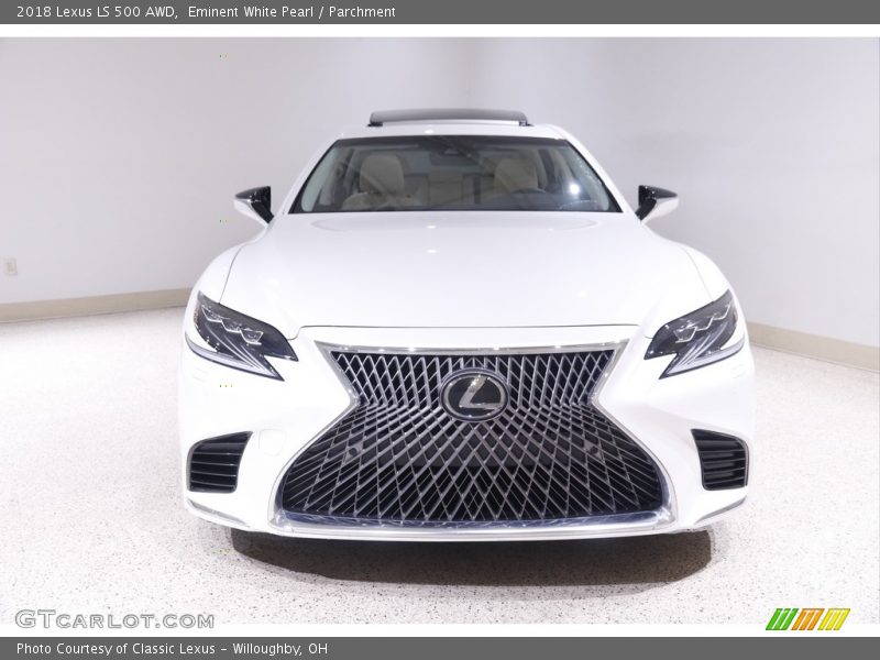 Eminent White Pearl / Parchment 2018 Lexus LS 500 AWD