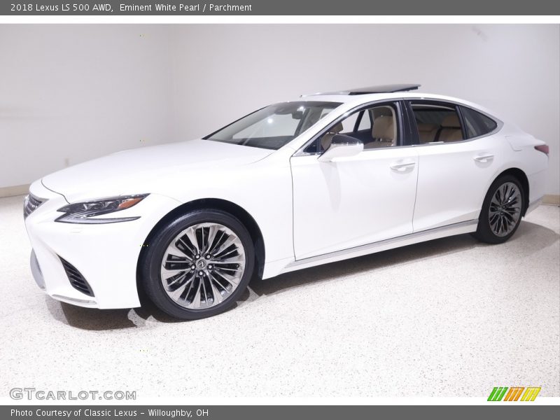 Eminent White Pearl / Parchment 2018 Lexus LS 500 AWD