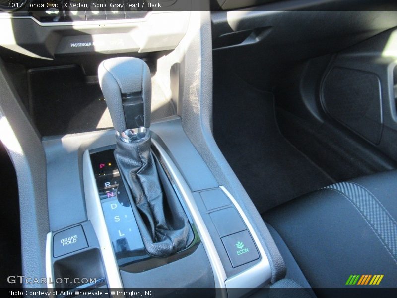Sonic Gray Pearl / Black 2017 Honda Civic LX Sedan