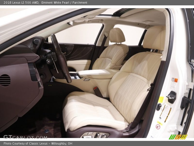 Front Seat of 2018 LS 500 AWD