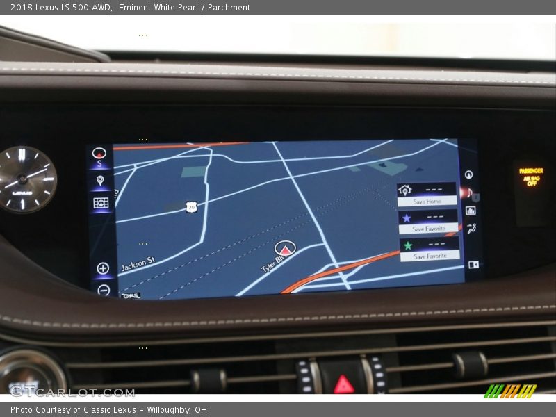 Eminent White Pearl / Parchment 2018 Lexus LS 500 AWD