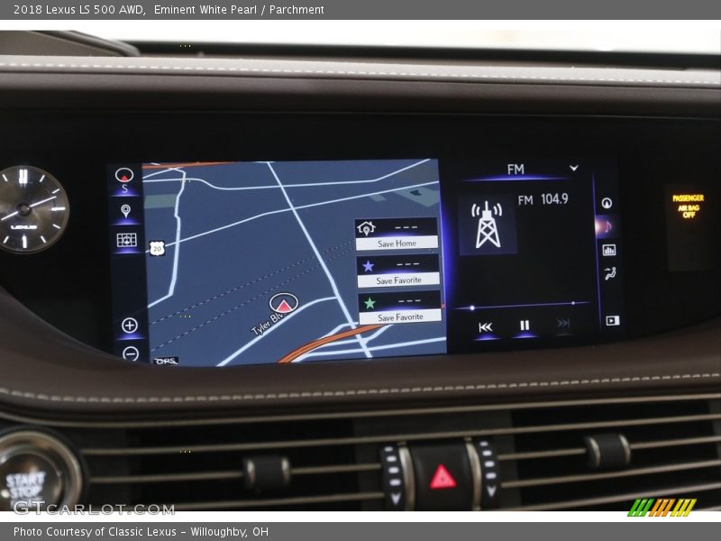 Eminent White Pearl / Parchment 2018 Lexus LS 500 AWD