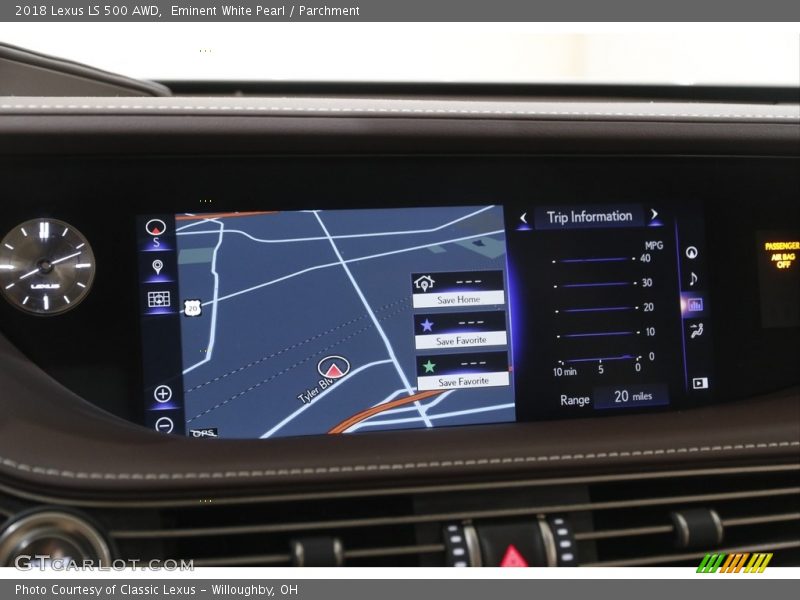 Eminent White Pearl / Parchment 2018 Lexus LS 500 AWD