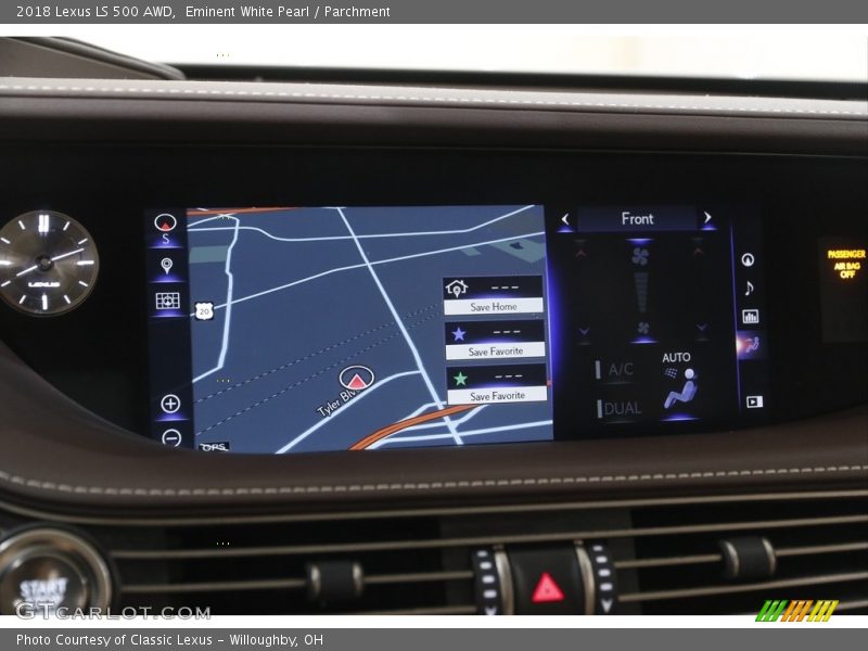 Eminent White Pearl / Parchment 2018 Lexus LS 500 AWD