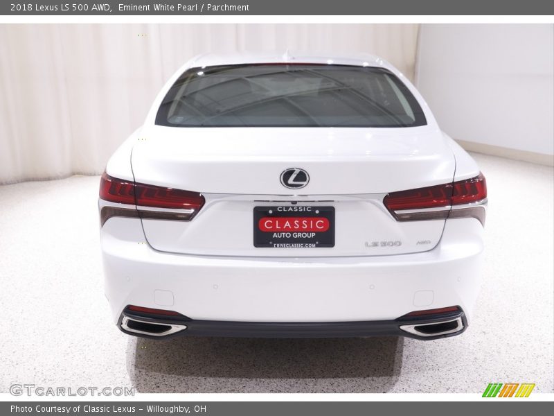 Eminent White Pearl / Parchment 2018 Lexus LS 500 AWD
