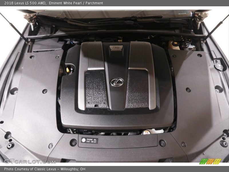 Eminent White Pearl / Parchment 2018 Lexus LS 500 AWD
