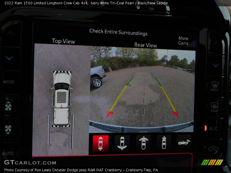 Ivory White Tri-Coat Pearl / Black/New Saddle 2022 Ram 1500 Limited Longhorn Crew Cab 4x4