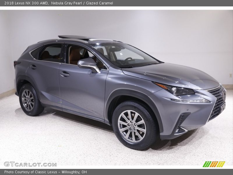 Nebula Gray Pearl / Glazed Caramel 2018 Lexus NX 300 AWD
