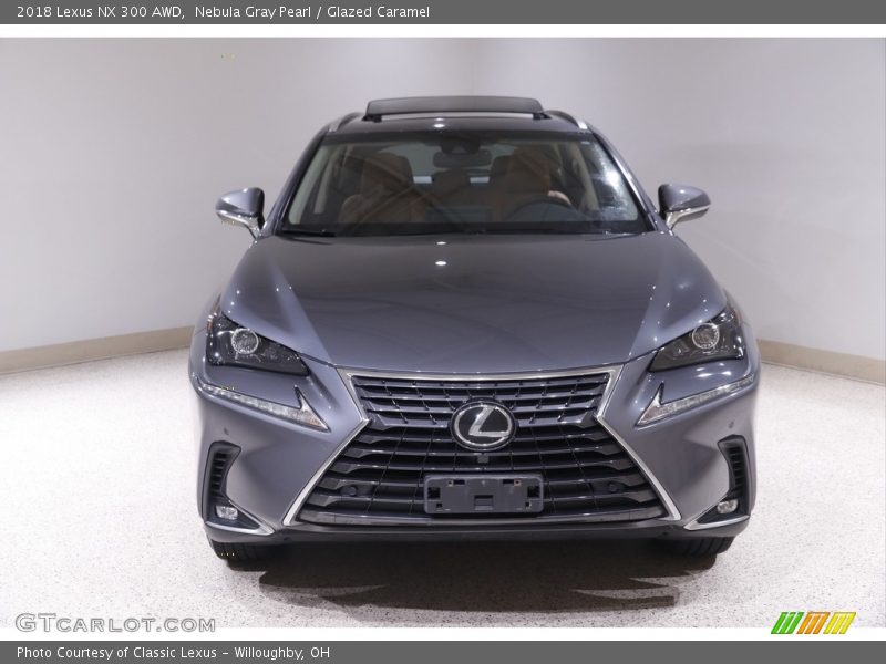 Nebula Gray Pearl / Glazed Caramel 2018 Lexus NX 300 AWD