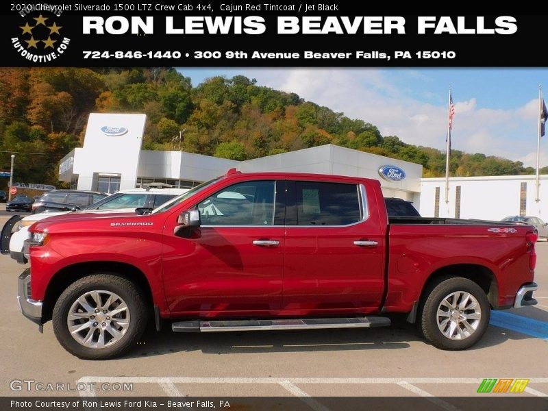 Cajun Red Tintcoat / Jet Black 2020 Chevrolet Silverado 1500 LTZ Crew Cab 4x4