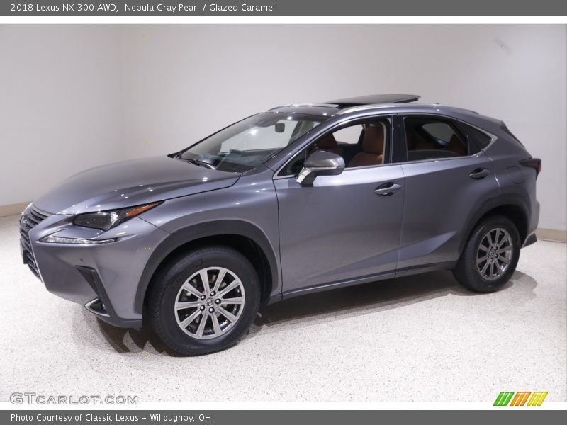 Nebula Gray Pearl / Glazed Caramel 2018 Lexus NX 300 AWD