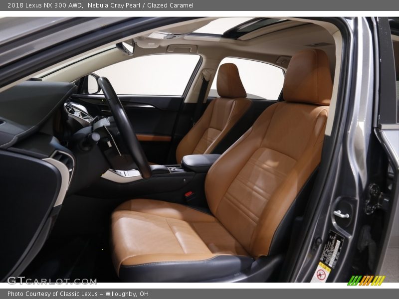 Nebula Gray Pearl / Glazed Caramel 2018 Lexus NX 300 AWD