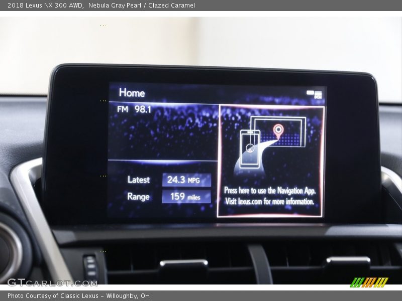 Nebula Gray Pearl / Glazed Caramel 2018 Lexus NX 300 AWD