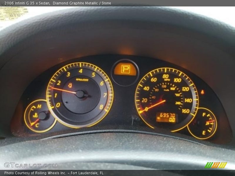 Diamond Graphite Metallic / Stone 2006 Infiniti G 35 x Sedan