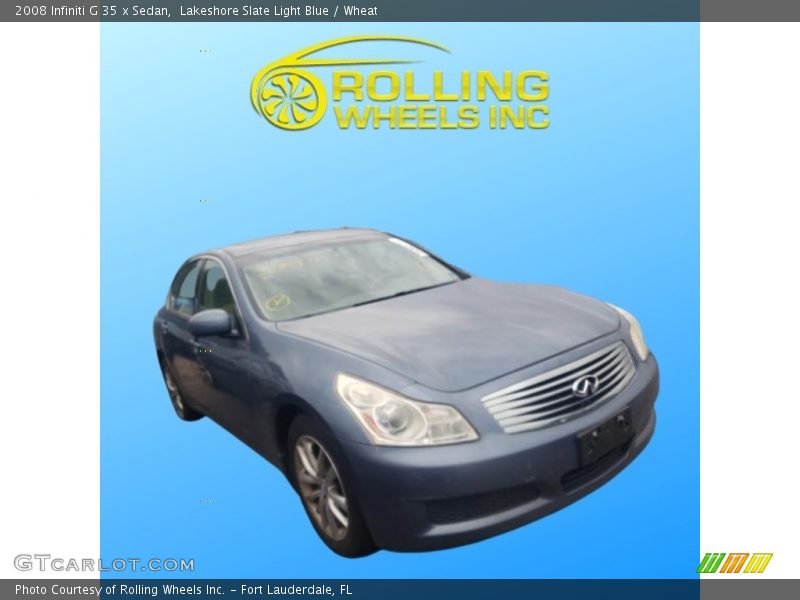 Lakeshore Slate Light Blue / Wheat 2008 Infiniti G 35 x Sedan