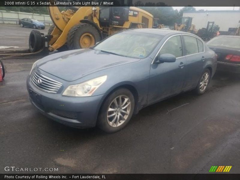 Lakeshore Slate Light Blue / Wheat 2008 Infiniti G 35 x Sedan