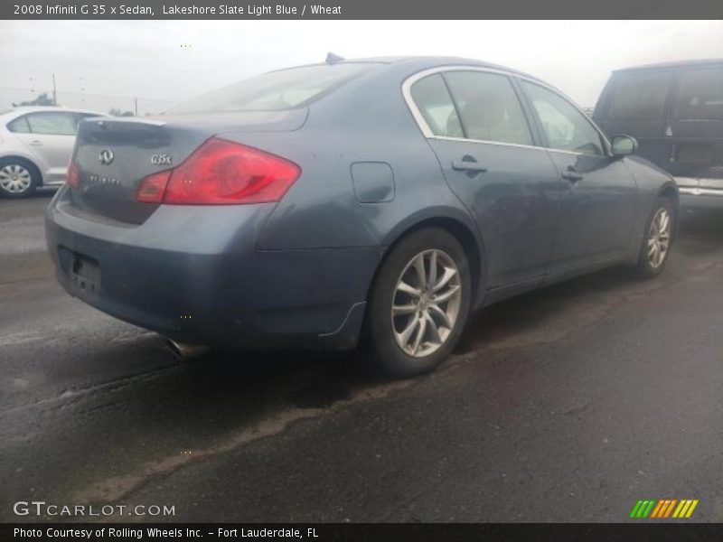 Lakeshore Slate Light Blue / Wheat 2008 Infiniti G 35 x Sedan