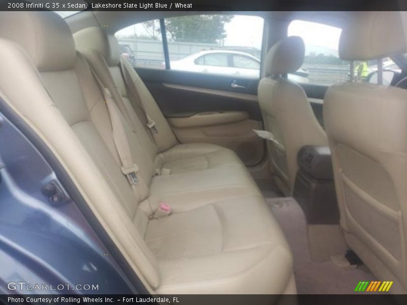 Lakeshore Slate Light Blue / Wheat 2008 Infiniti G 35 x Sedan