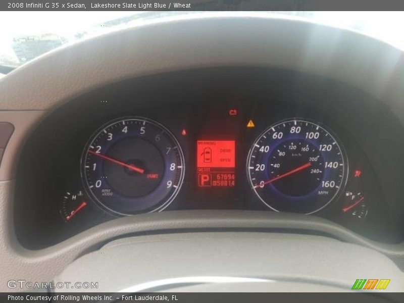 Lakeshore Slate Light Blue / Wheat 2008 Infiniti G 35 x Sedan