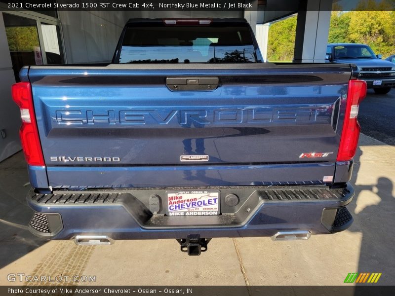 Northsky Blue Metallic / Jet Black 2021 Chevrolet Silverado 1500 RST Crew Cab 4x4