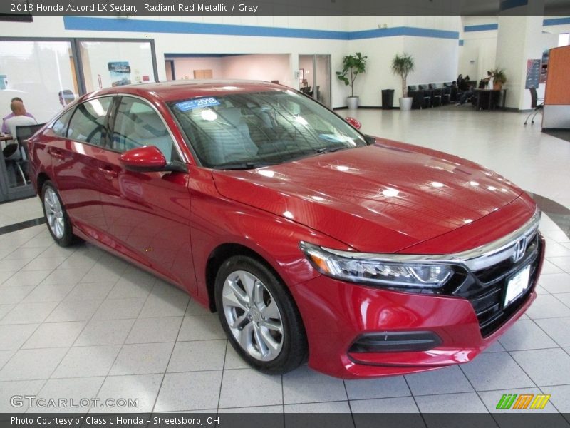 Radiant Red Metallic / Gray 2018 Honda Accord LX Sedan