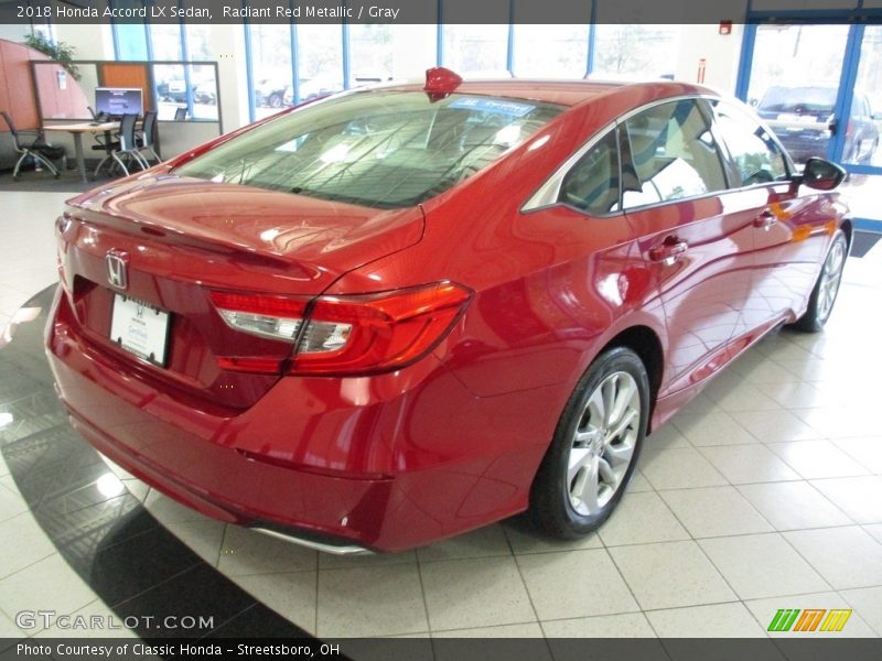 Radiant Red Metallic / Gray 2018 Honda Accord LX Sedan