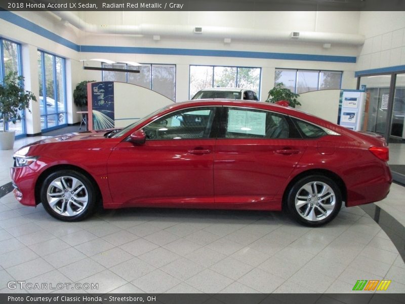 Radiant Red Metallic / Gray 2018 Honda Accord LX Sedan