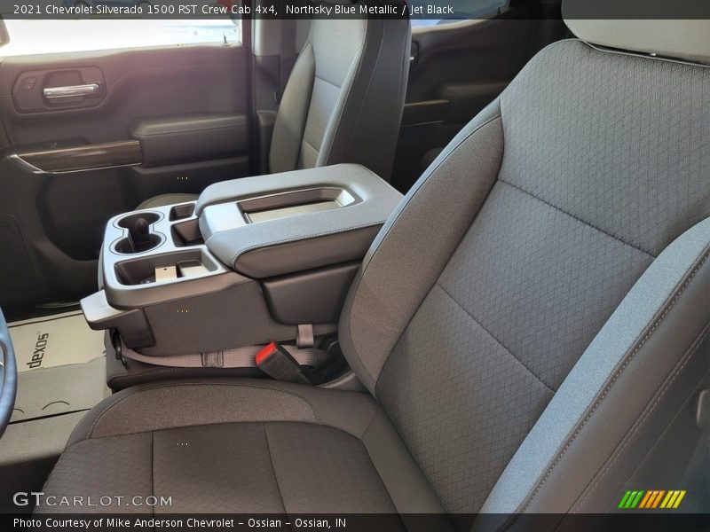 Northsky Blue Metallic / Jet Black 2021 Chevrolet Silverado 1500 RST Crew Cab 4x4