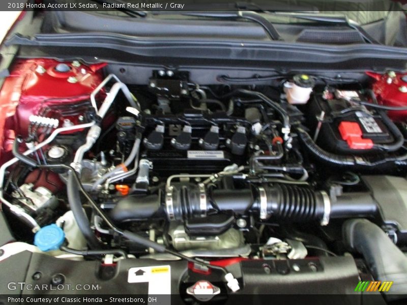 Radiant Red Metallic / Gray 2018 Honda Accord LX Sedan