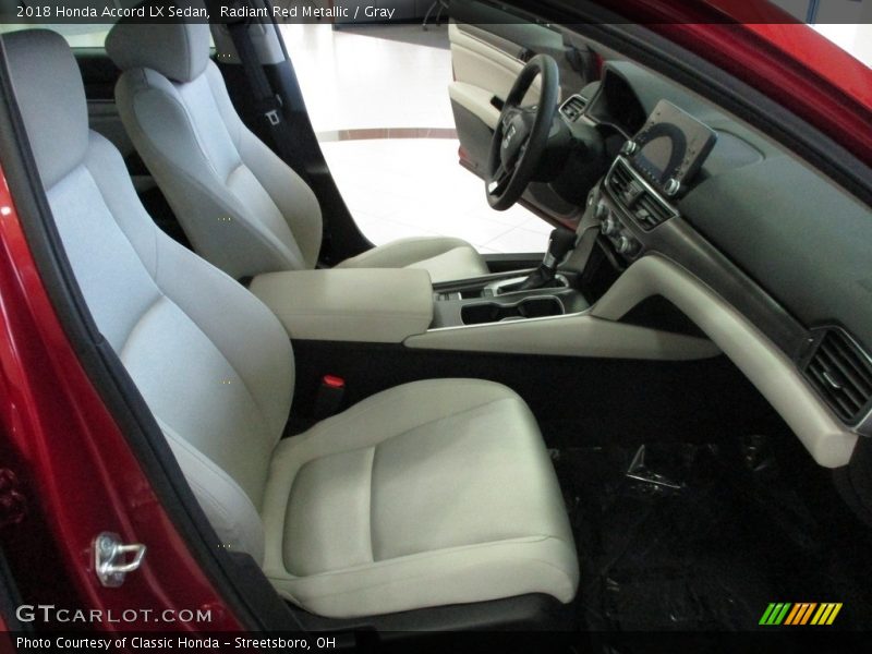 Radiant Red Metallic / Gray 2018 Honda Accord LX Sedan
