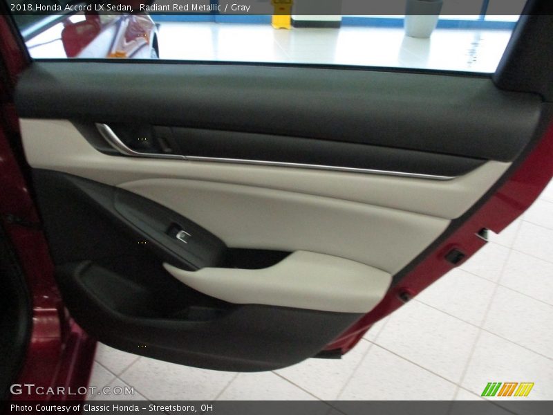 Radiant Red Metallic / Gray 2018 Honda Accord LX Sedan
