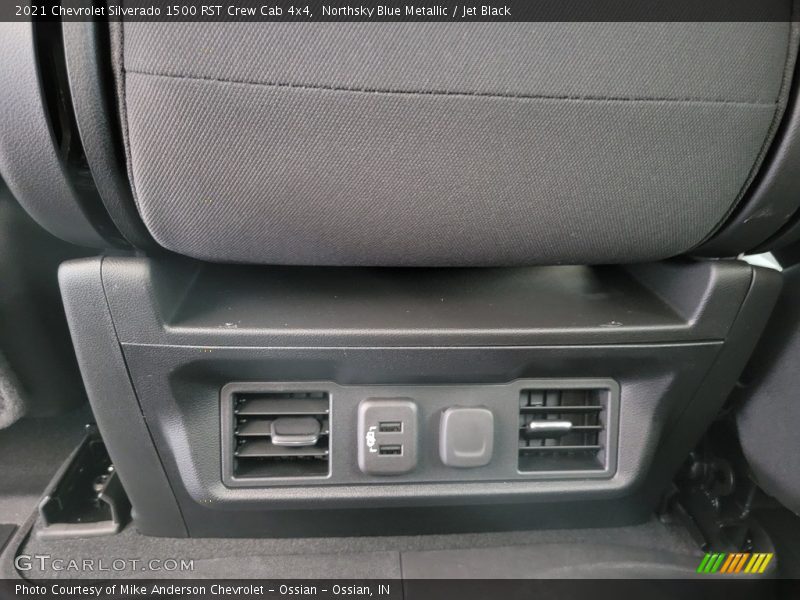 Northsky Blue Metallic / Jet Black 2021 Chevrolet Silverado 1500 RST Crew Cab 4x4