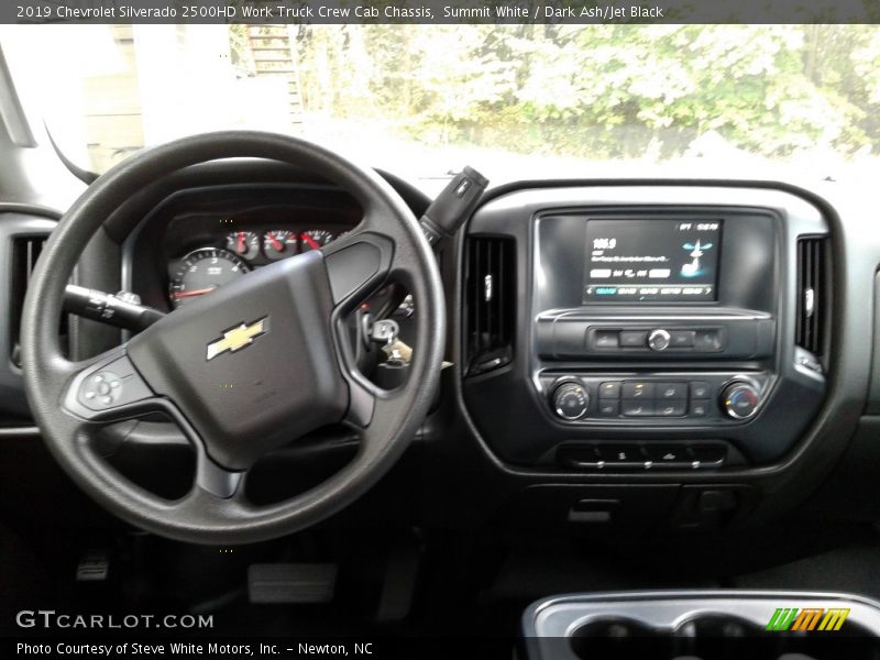 Summit White / Dark Ash/Jet Black 2019 Chevrolet Silverado 2500HD Work Truck Crew Cab Chassis