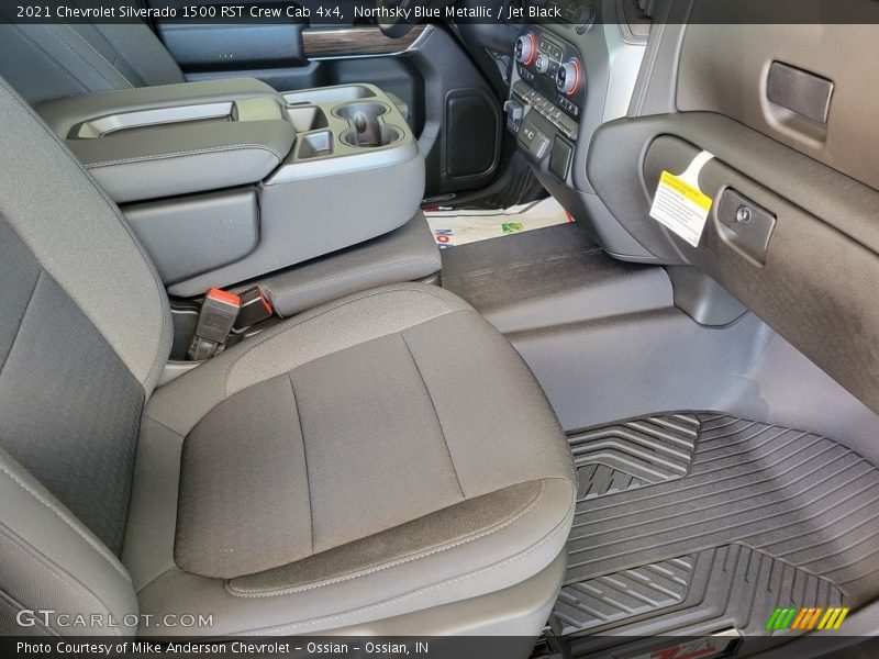 Northsky Blue Metallic / Jet Black 2021 Chevrolet Silverado 1500 RST Crew Cab 4x4