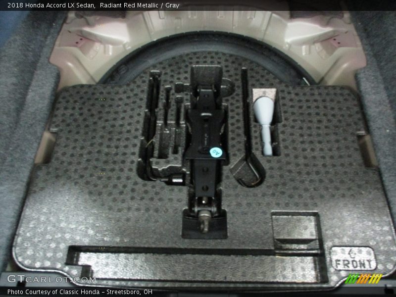 Radiant Red Metallic / Gray 2018 Honda Accord LX Sedan