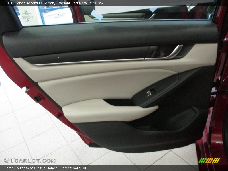 Radiant Red Metallic / Gray 2018 Honda Accord LX Sedan