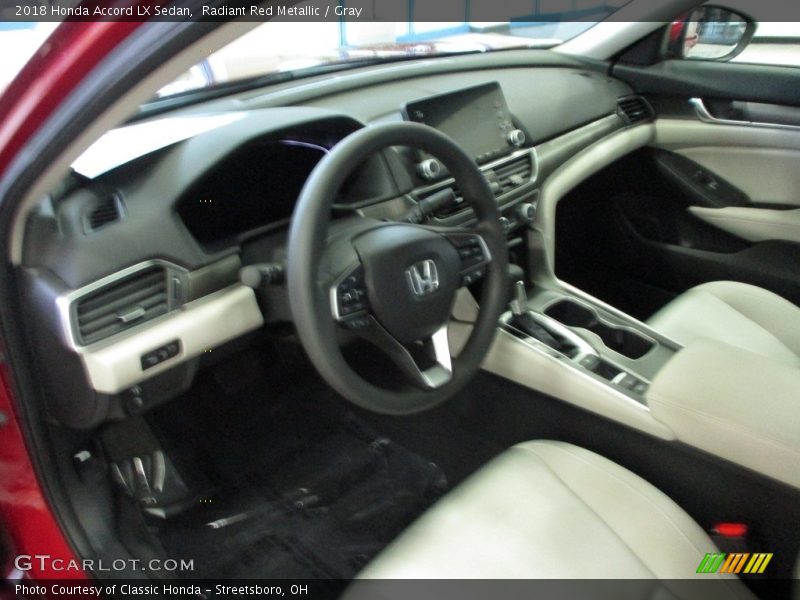Radiant Red Metallic / Gray 2018 Honda Accord LX Sedan