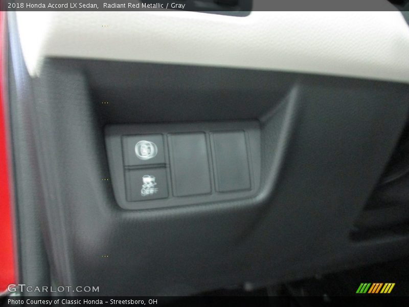 Radiant Red Metallic / Gray 2018 Honda Accord LX Sedan