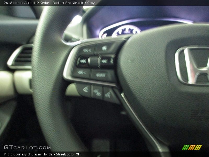 Radiant Red Metallic / Gray 2018 Honda Accord LX Sedan