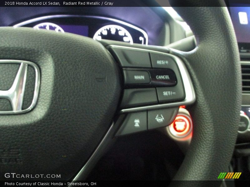 Radiant Red Metallic / Gray 2018 Honda Accord LX Sedan