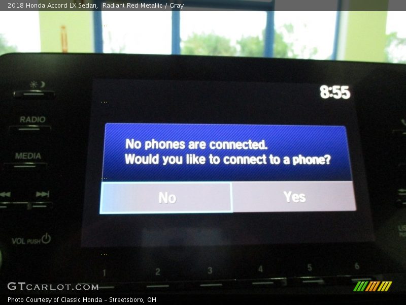 Radiant Red Metallic / Gray 2018 Honda Accord LX Sedan