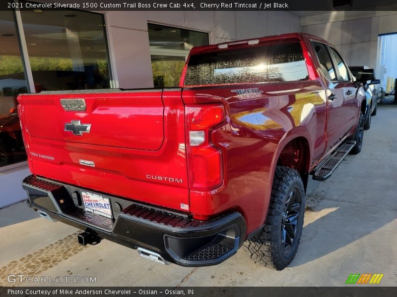 Cherry Red Tintcoat / Jet Black 2021 Chevrolet Silverado 1500 Custom Trail Boss Crew Cab 4x4