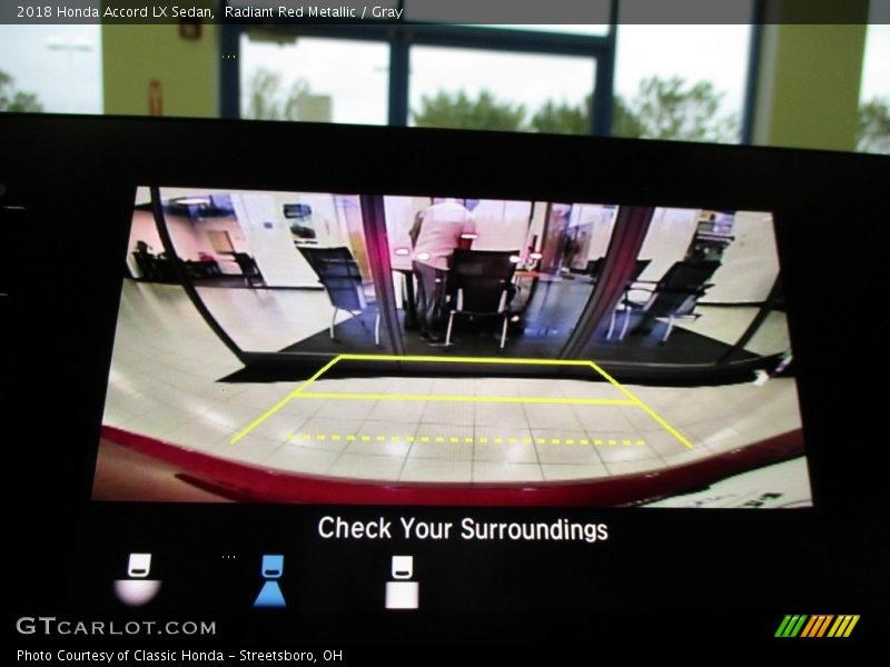 Radiant Red Metallic / Gray 2018 Honda Accord LX Sedan